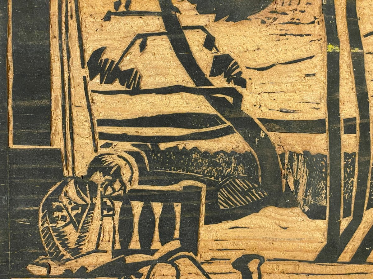 Noël Noël: Wood Engraved By Actor-artist Lucien édouard Noël-photo-4