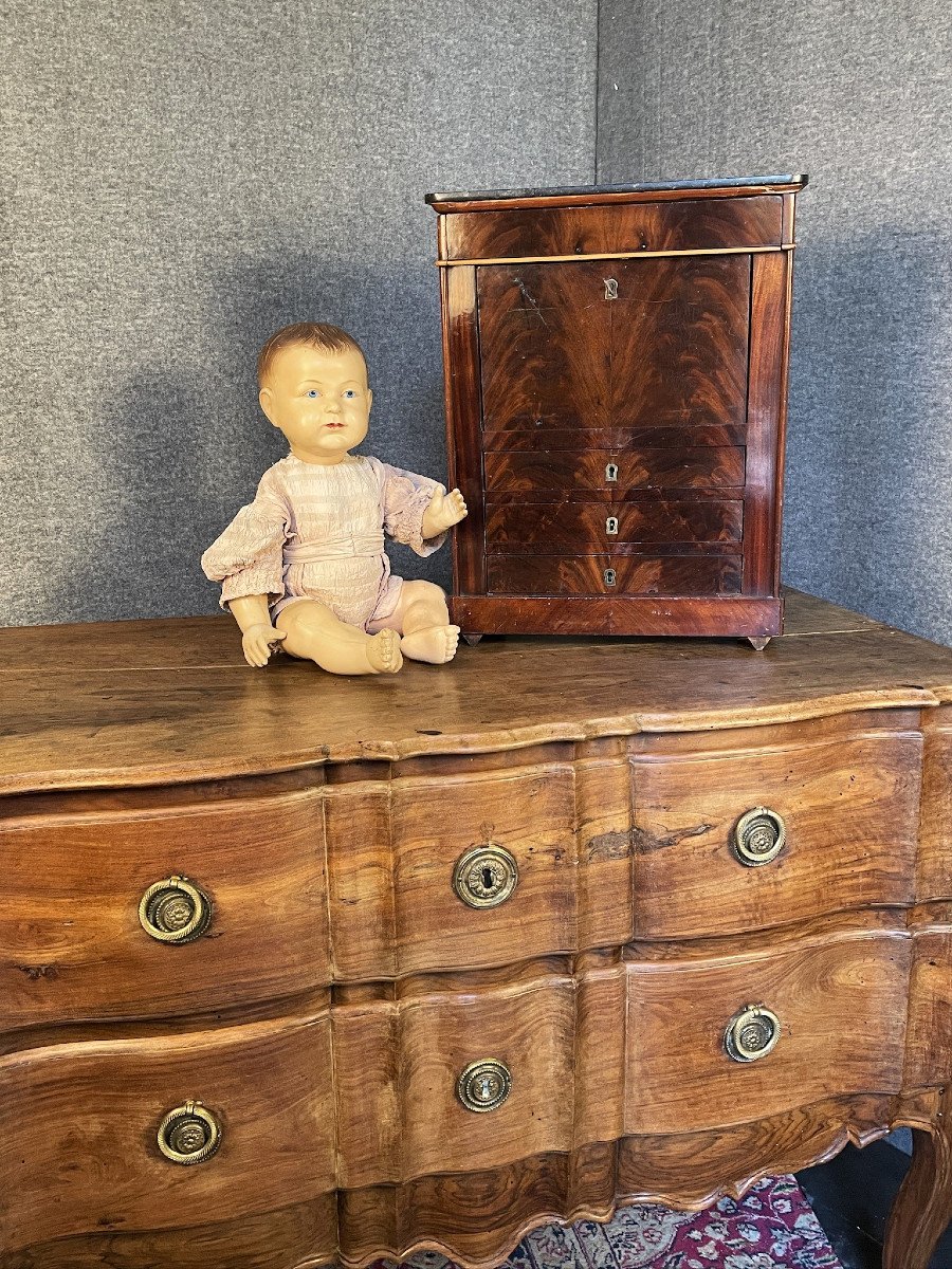Small Mahogany Doll Secretary From The 19th Century Restoration Period-photo-2