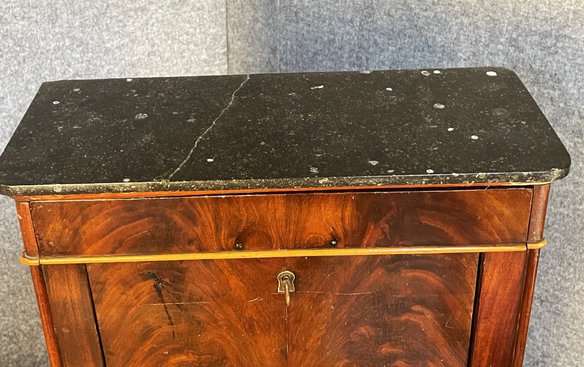 Small Mahogany Doll Secretary From The 19th Century Restoration Period-photo-7