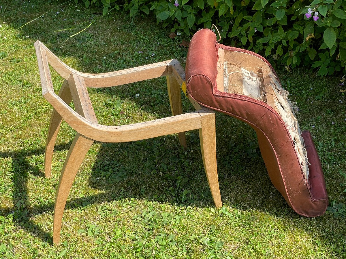 Chaise de coiffeuse inspirée d’un modèle de Ruhlmann vers 1920-photo-3