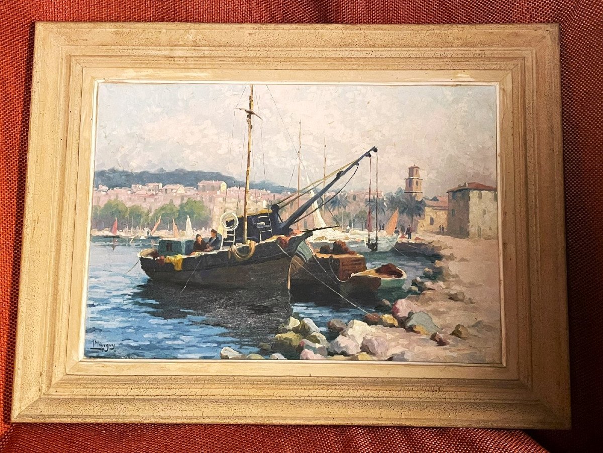 Port And Fishing Boat By Louis Mourgues (sainte Maxime)-photo-2