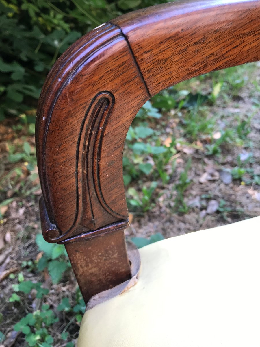 Petit fauteuil d’enfant d’époque Empire en acajou XIXème-photo-4