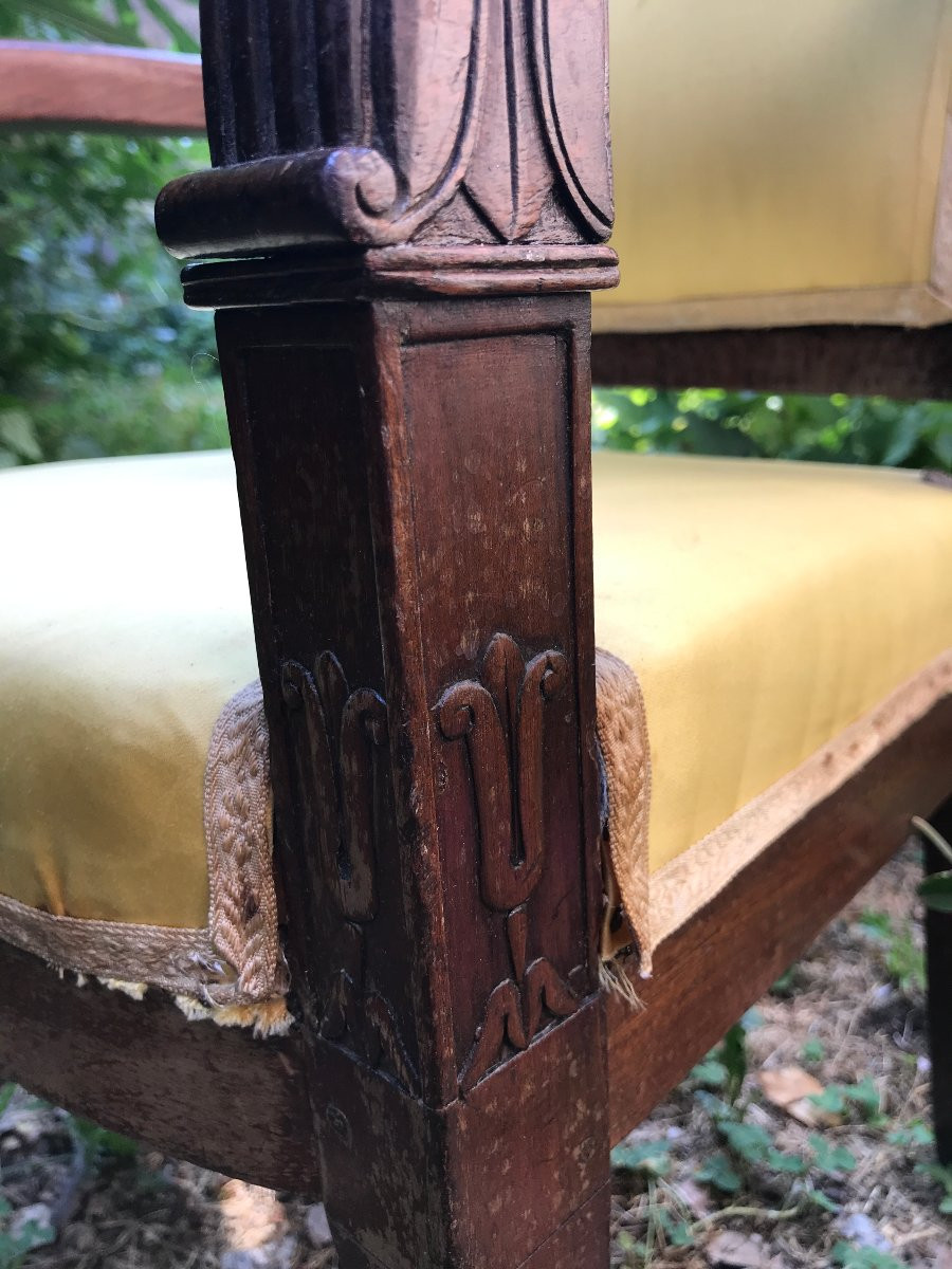 Petit fauteuil d’enfant d’époque Empire en acajou XIXème-photo-6