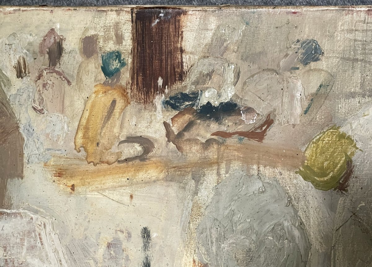 Scène D’intérieur Orientaliste Par Verdé 1959 Atelier Briançon-photo-3
