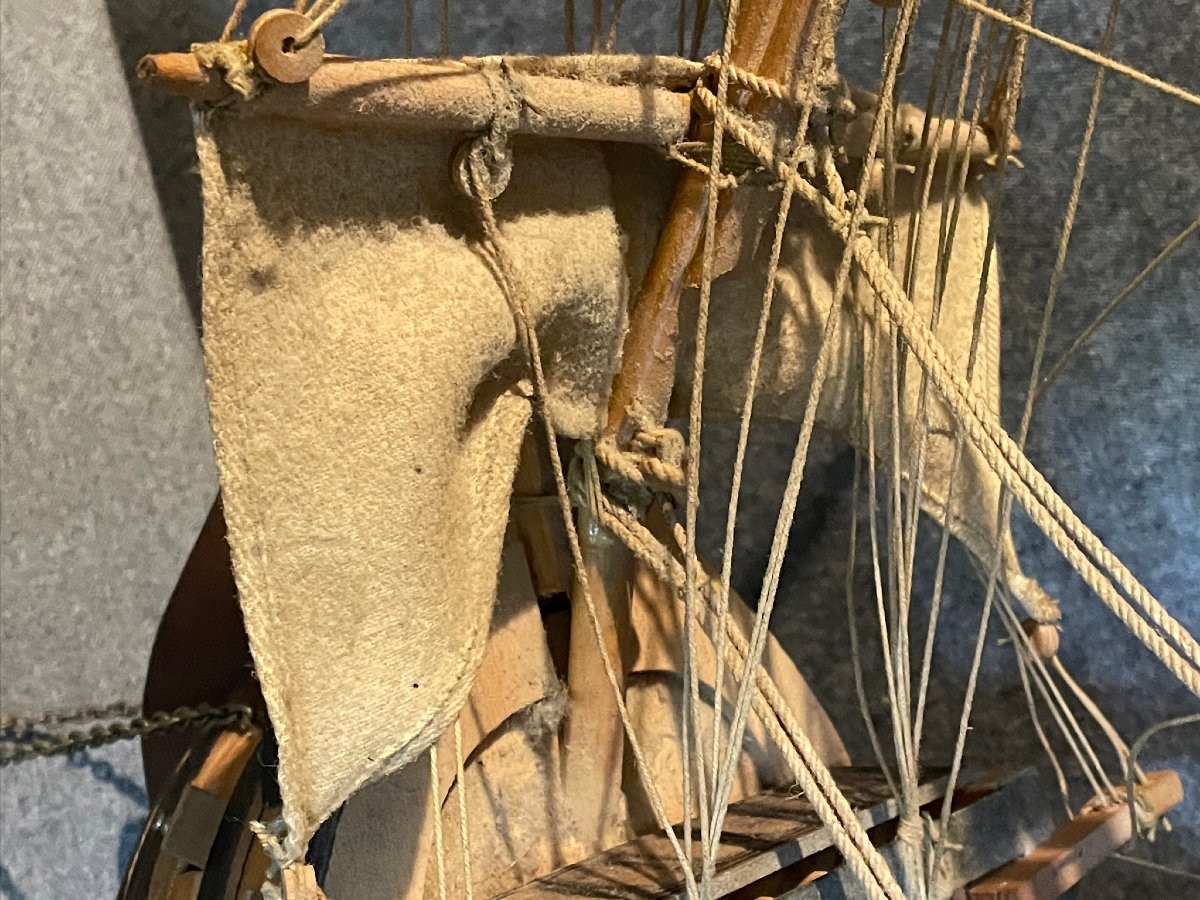 Maquette du bateau Victory, 110 cm, vaisseau de l’amiral Nelson à Trafalgar-photo-2