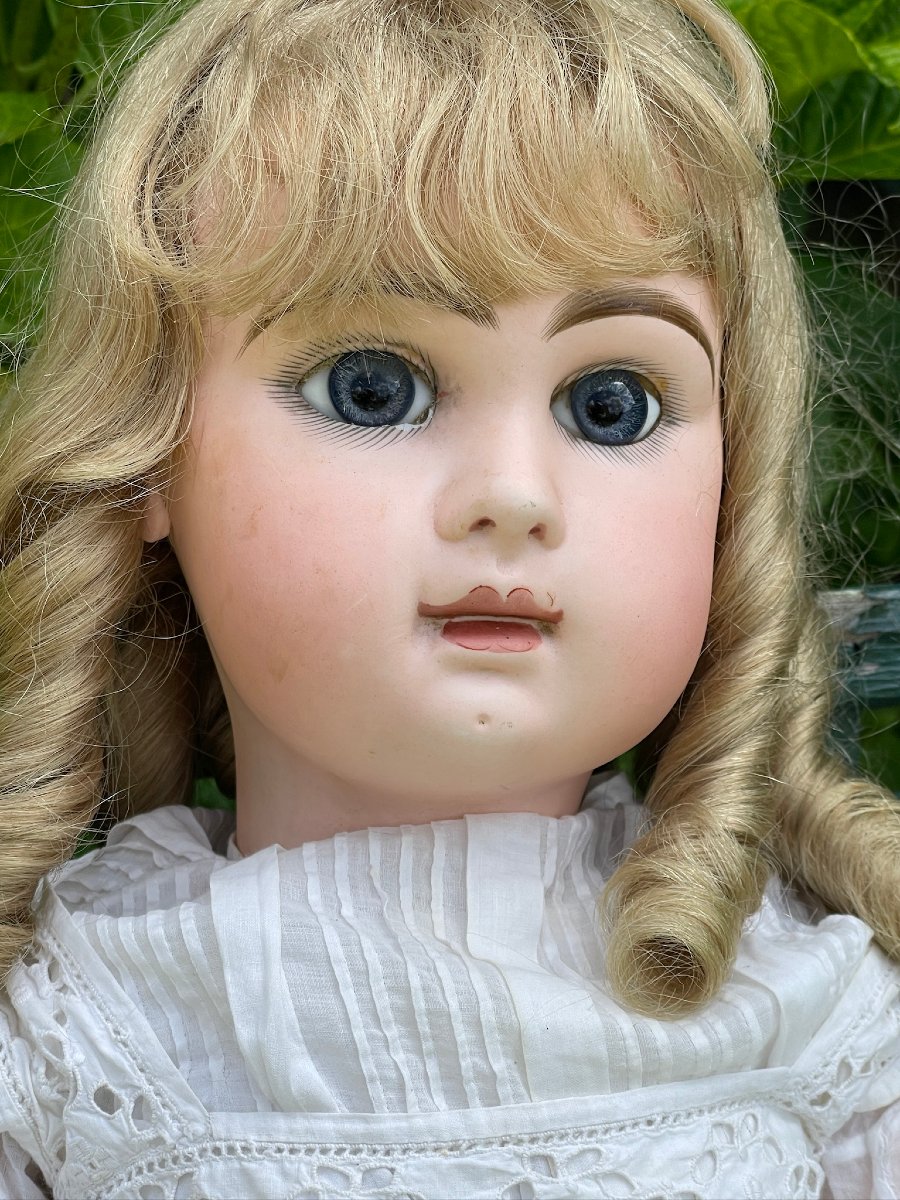 Jumeau Doll Size 14, 77 Cm, Jumeau Body With Cracked Head-photo-1