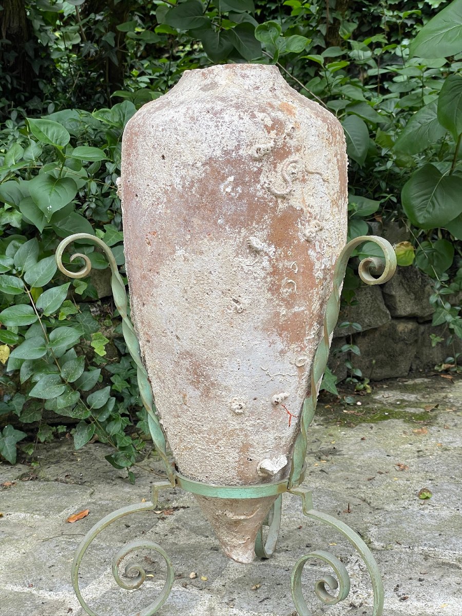 Mediterranean, Roman, Red Terracotta Wine Amphora -photo-1