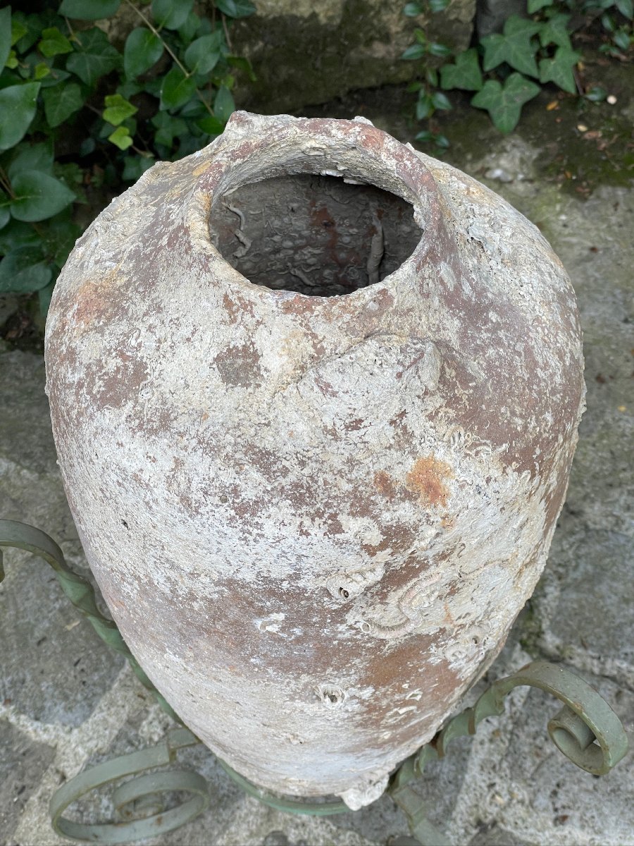 Mediterranean, Roman, Red Terracotta Wine Amphora -photo-5