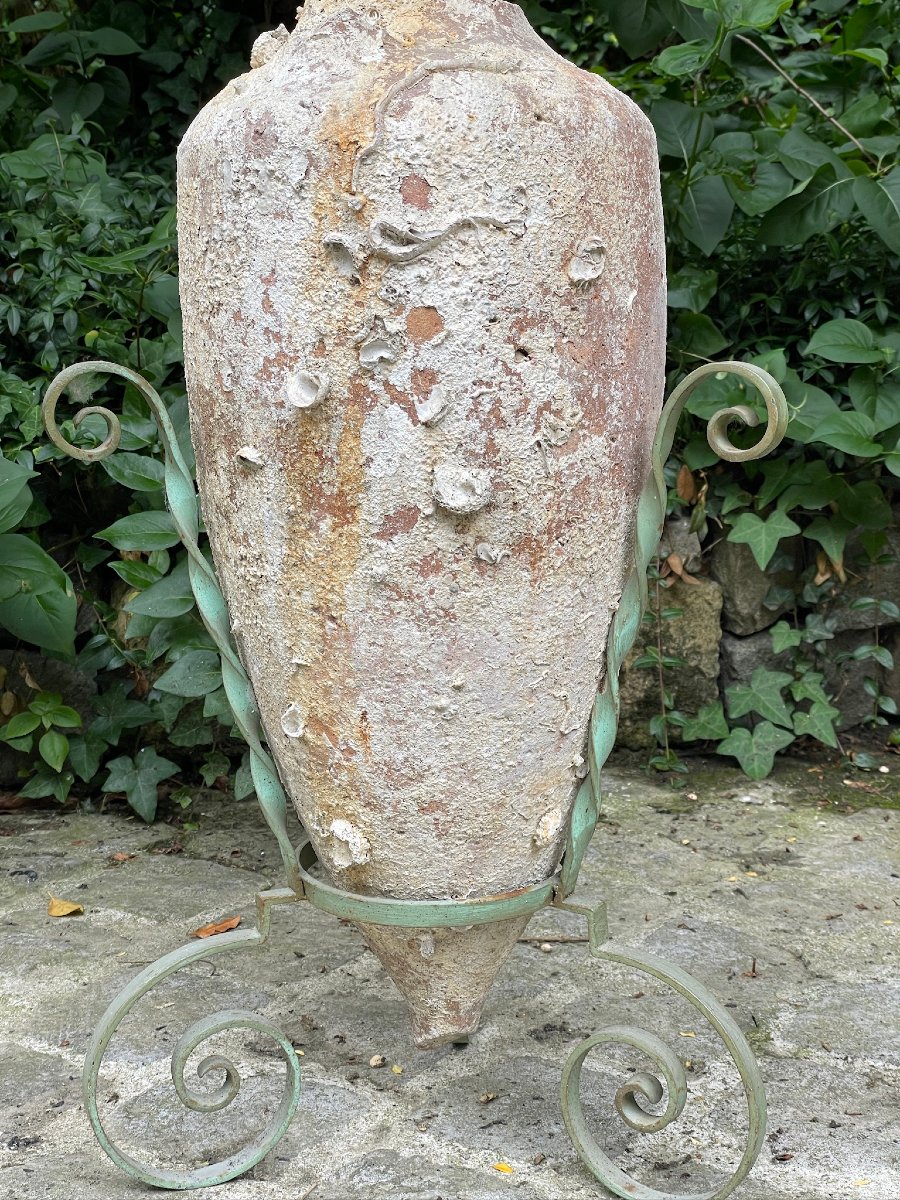 Mediterranean, Roman, Red Terracotta Wine Amphora -photo-7