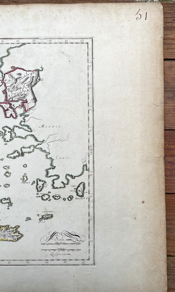 Ancient Greece Map “graecia Foederata” 1730-photo-5