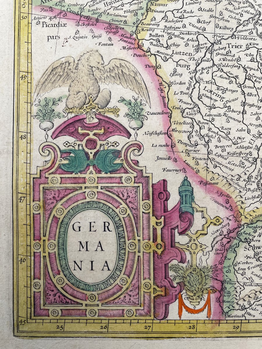 Old Antique Map Of Germania By Gerard Mercator - Germany In 1623-photo-2