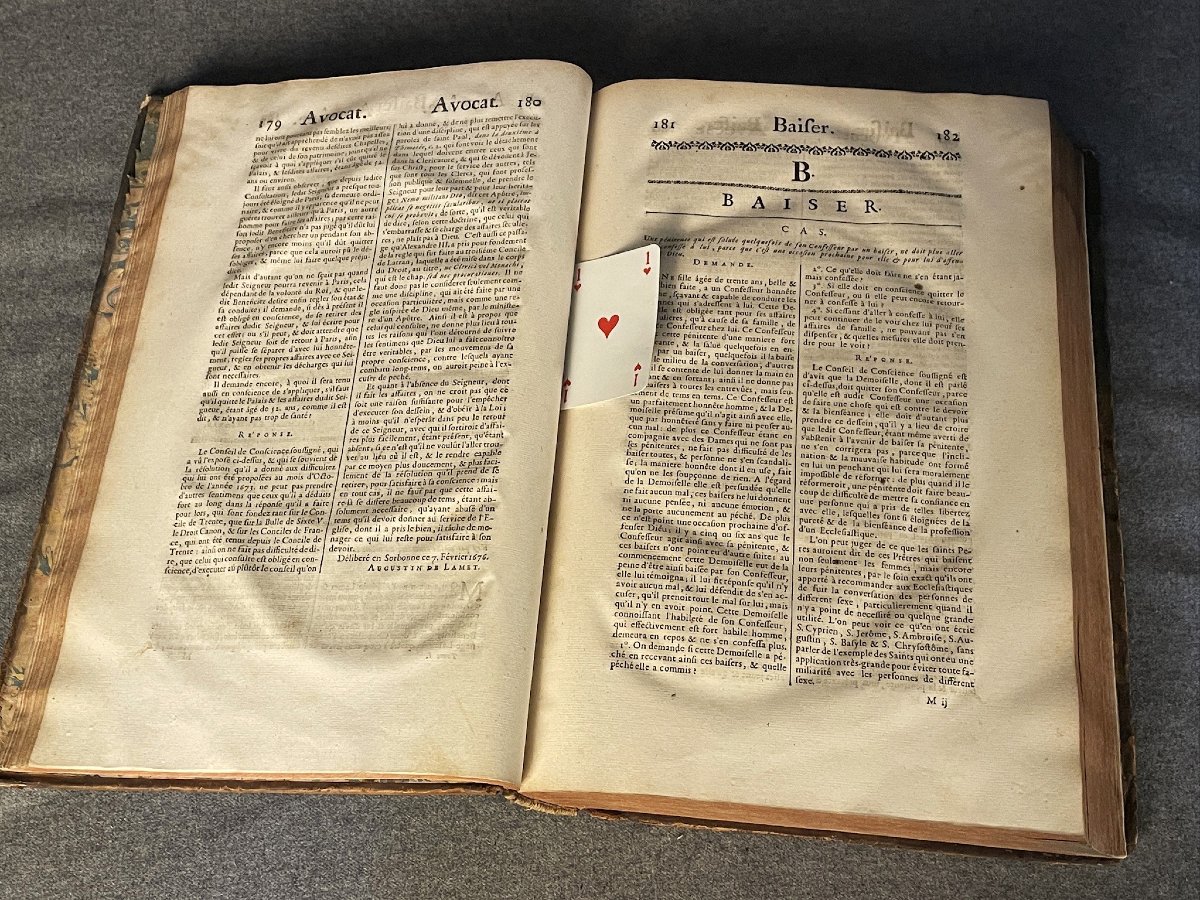 Dictionnaire des cas de conscience 2 vol de 1733-photo-3