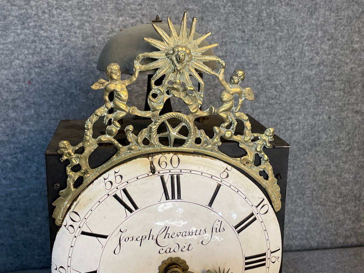 Picardy Grandfather Clock With Arinthod Jura Movement, 18th Century-photo-3