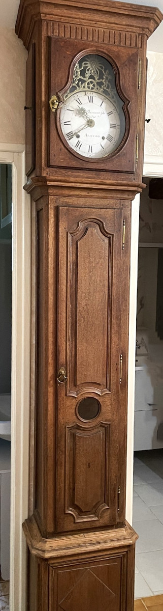 Picardy Grandfather Clock With Arinthod Jura Movement, 18th Century