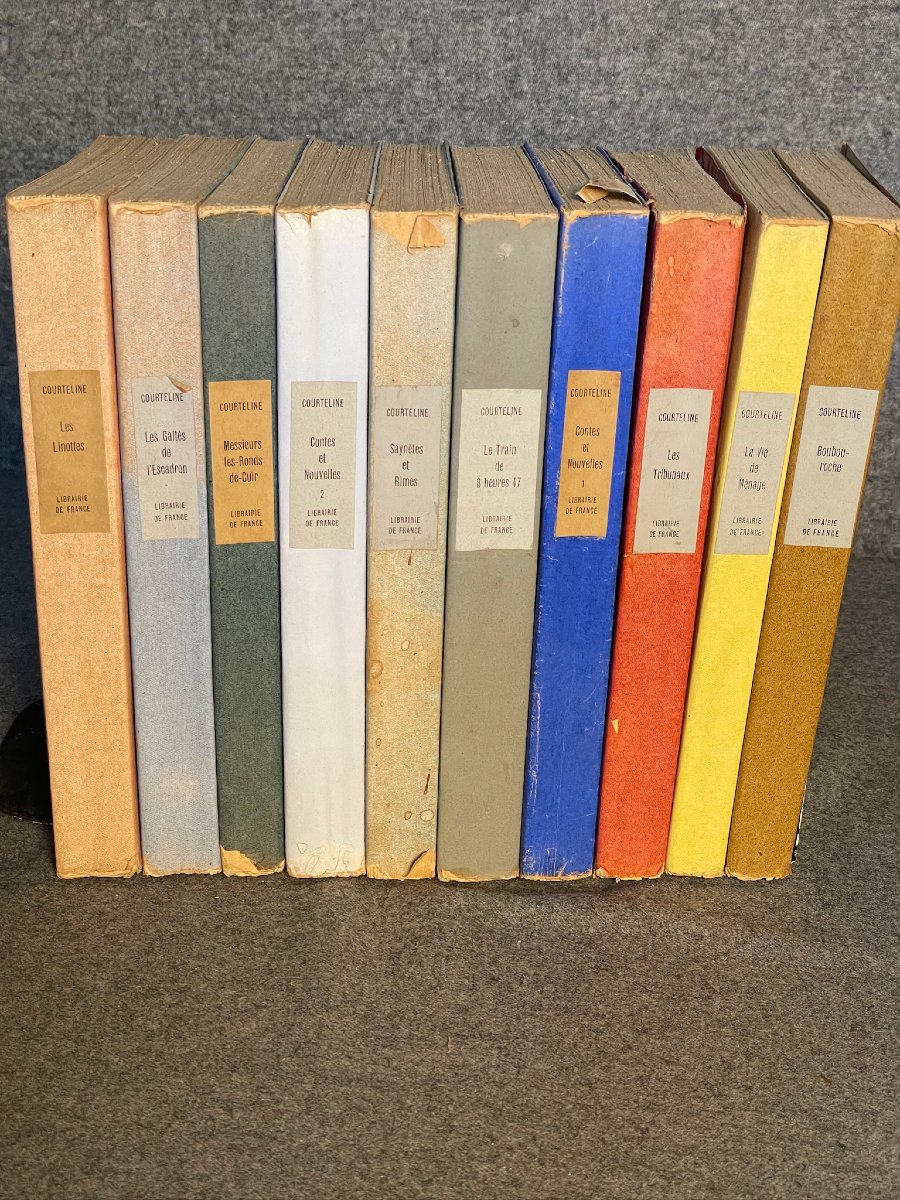Georges Courteline‎ Illustrated Works In 10 Volumes 1930 – 1931 Librairie De France.-photo-2