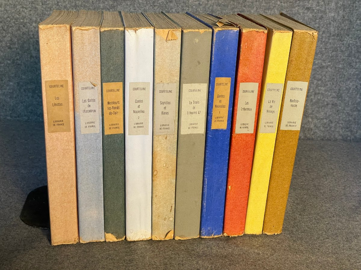 Georges Courteline‎ Illustrated Works In 10 Volumes 1930 – 1931 Librairie De France.-photo-6