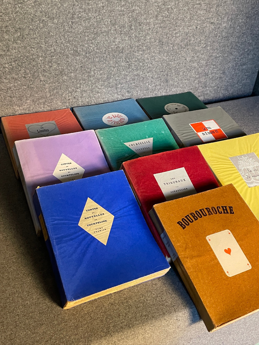 Georges Courteline‎ Illustrated Works In 10 Volumes 1930 – 1931 Librairie De France.