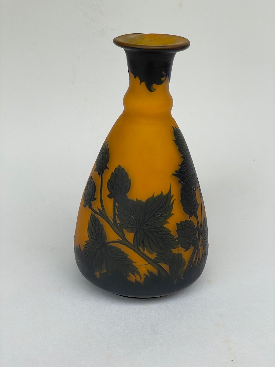Richard, verrerie Loetz, vase verre multicouches à décor de mûres-photo-3