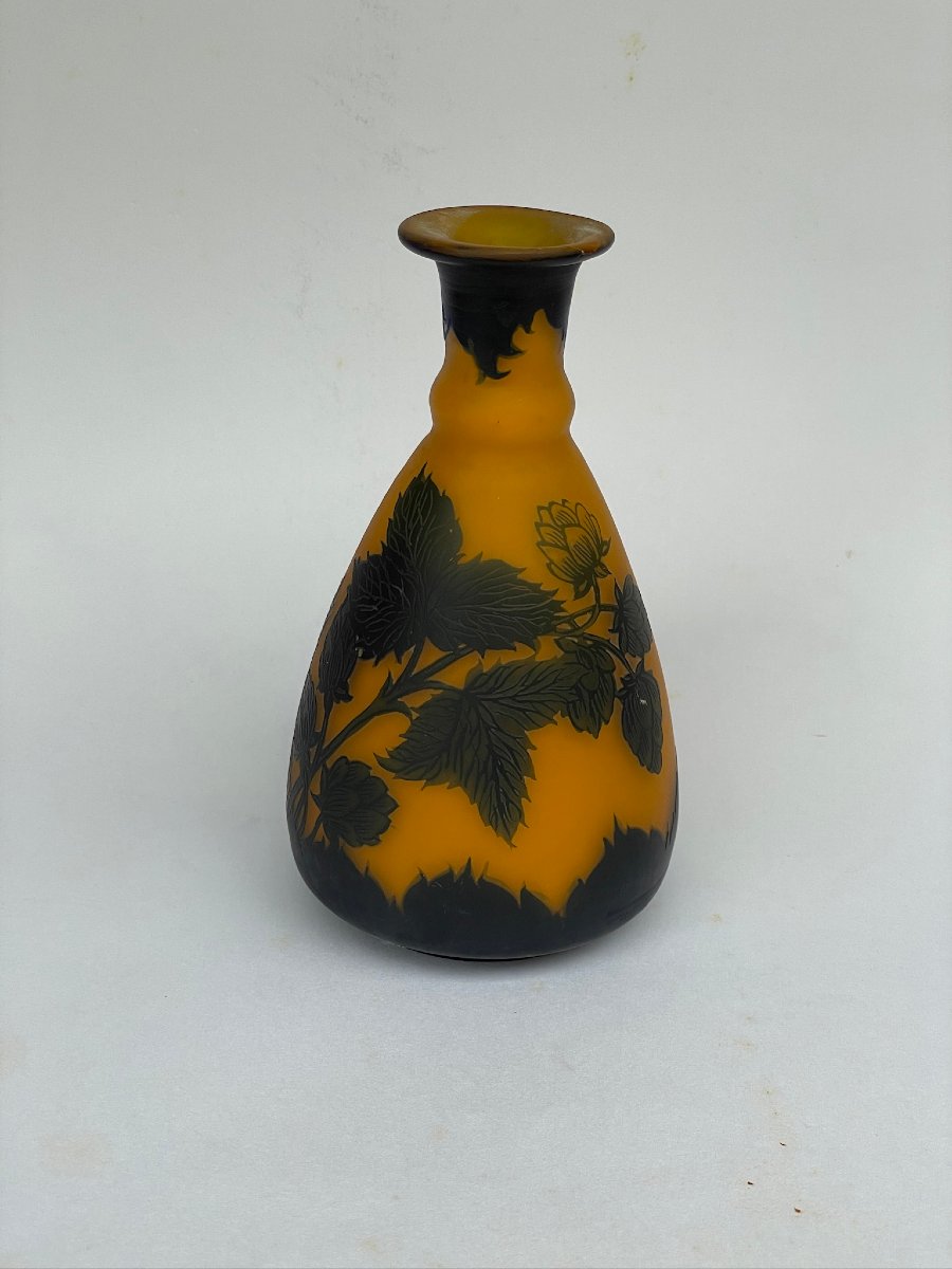 Richard, verrerie Loetz, vase verre multicouches à décor de mûres-photo-4
