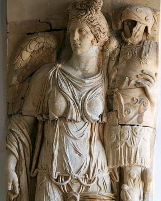 Bas-relief de la Victoire, Carthage 2ème siècle Tunisie, terre cuite début XXème-photo-5