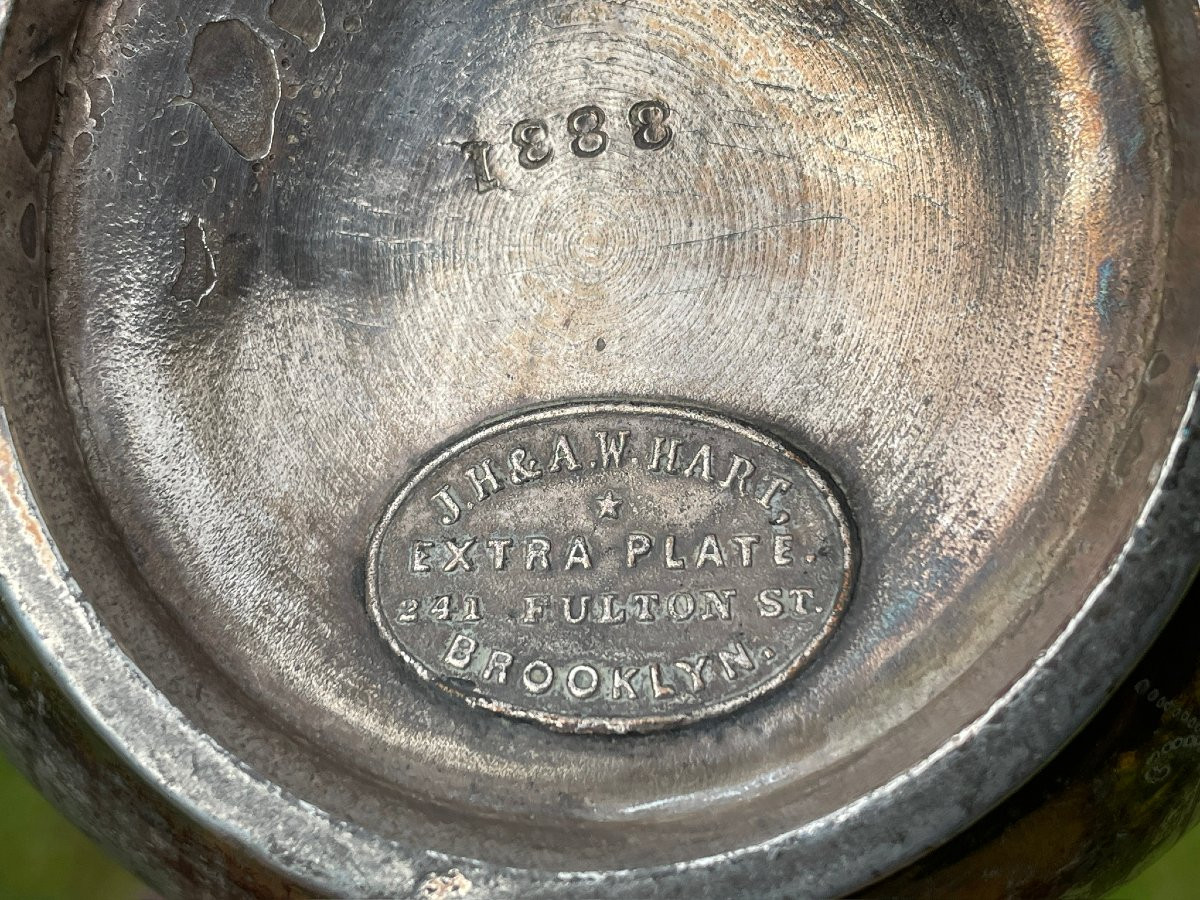 Pot à lait argent J. H. & A. W. Hart Brooklyn New York XIXème-photo-7