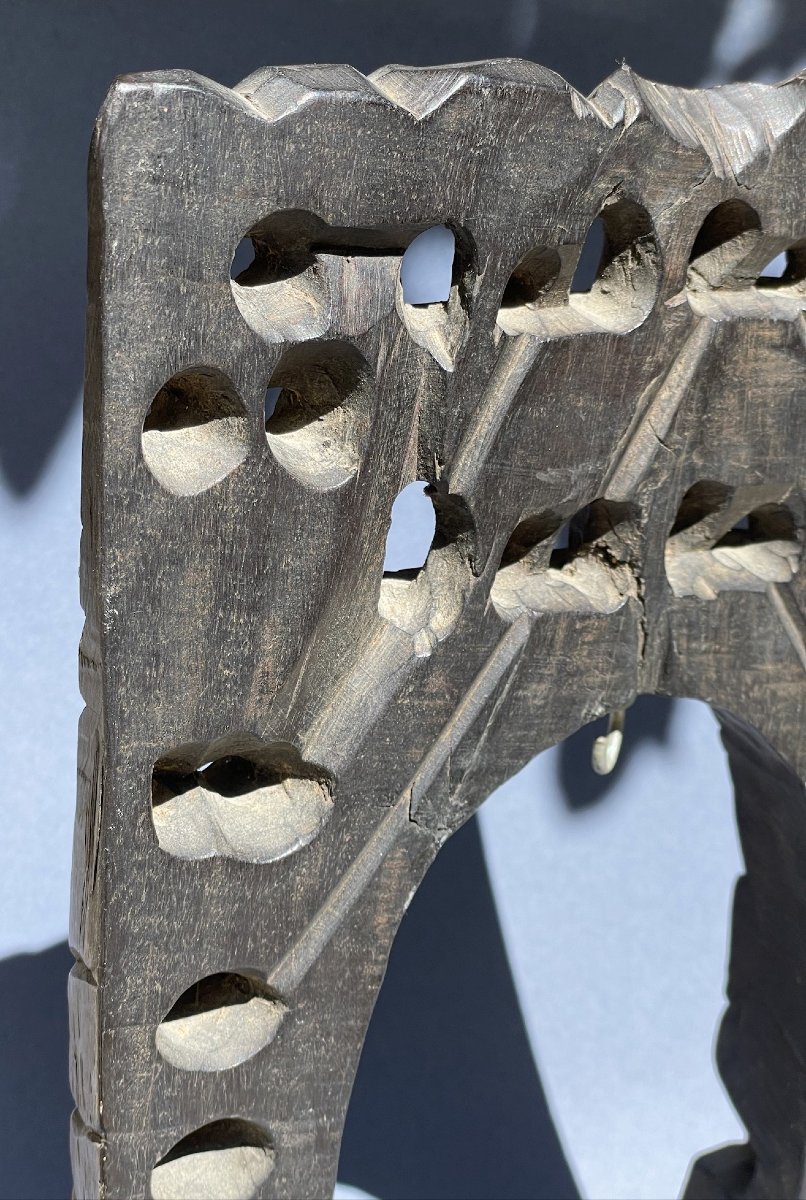 Gong, Bronze Bell On Its Carved Wooden Stand, East Asia, China-photo-7