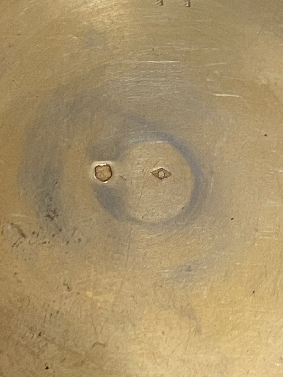 Guilloché And Enameled Silver Powder Compact, Depicting A Gallant Scene. Early 20th Century-photo-6