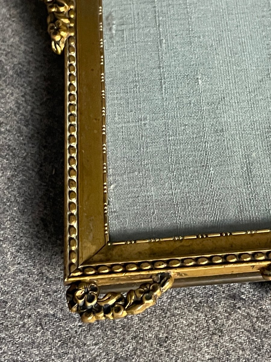 Pair Of Ornate Gilt Bronze Photo Frames, Late 19th Century-photo-7