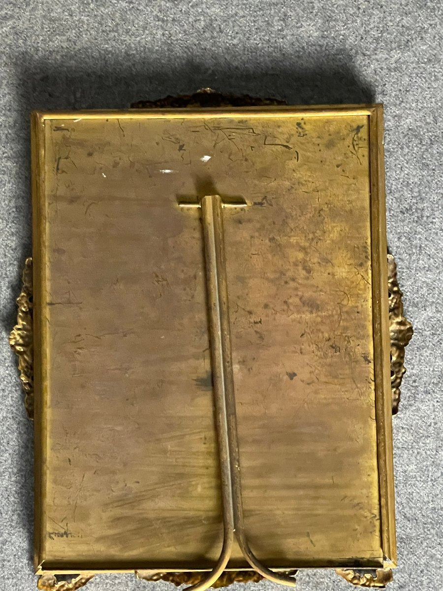 Pair Of Ornate Gilt Bronze Photo Frames, Late 19th Century-photo-8