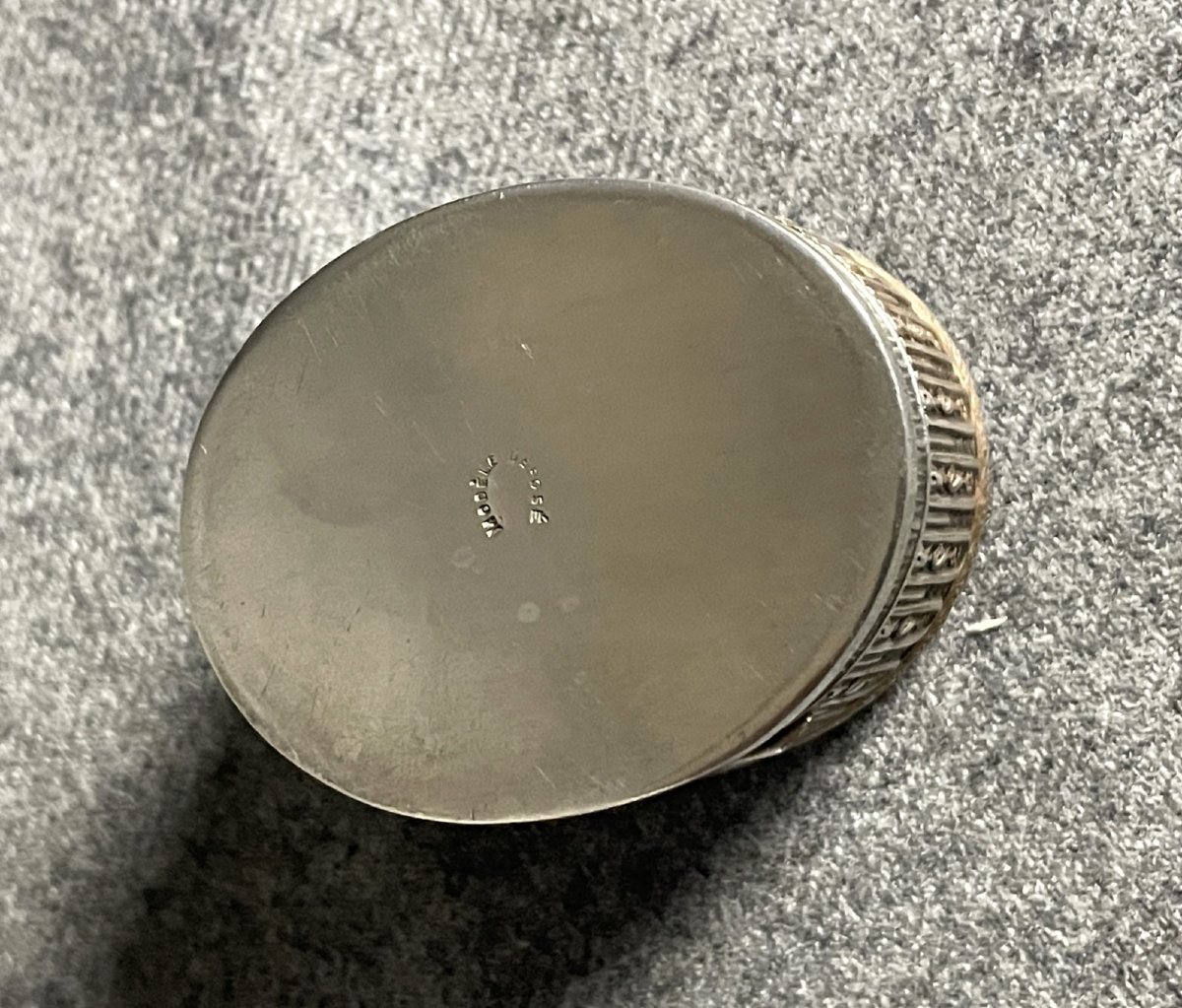 Box, Case, Or Ring Box For An Engagement Ring, Depicting A Romantic Scene, Enamel And Silver-plated Metal-photo-4