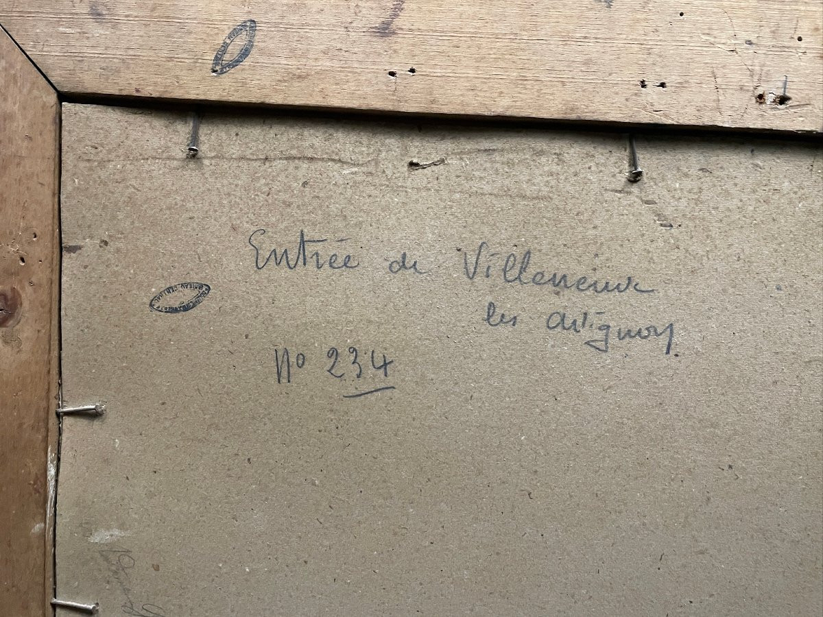Villeneuve les Avignon par Antoine Vincent grande aquarelle vers 1930-photo-4