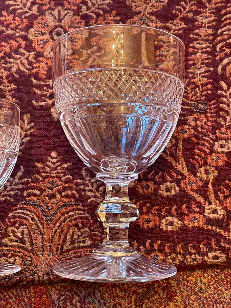 Service de verres en cristal modèle Trianon Saint Louis 25 pièces -photo-2