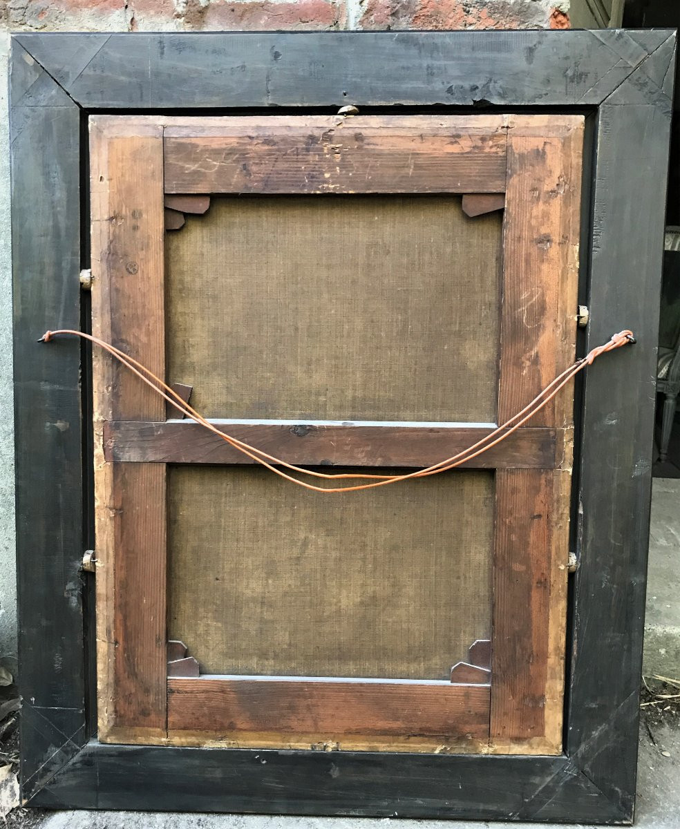 ֤Giuseppe Nogari, (entourage de) vieille femme aux yeux bleus Venise Italie XVIIIème -photo-5