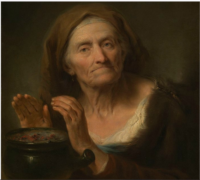 ֤Giuseppe Nogari, (entourage de) vieille femme aux yeux bleus Venise Italie XVIIIème -photo-8