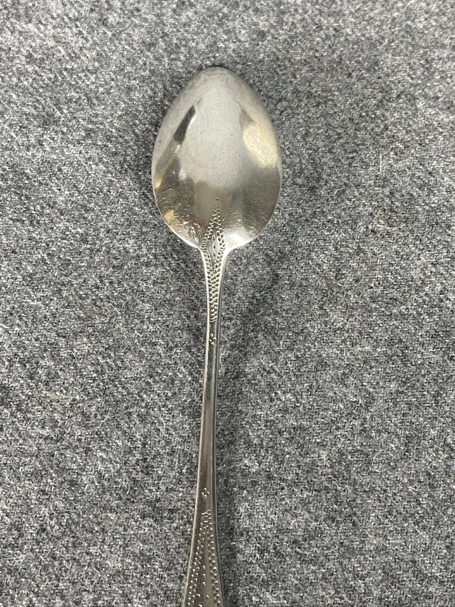 Coffret de six petites cuillères en argent guilloché-photo-4