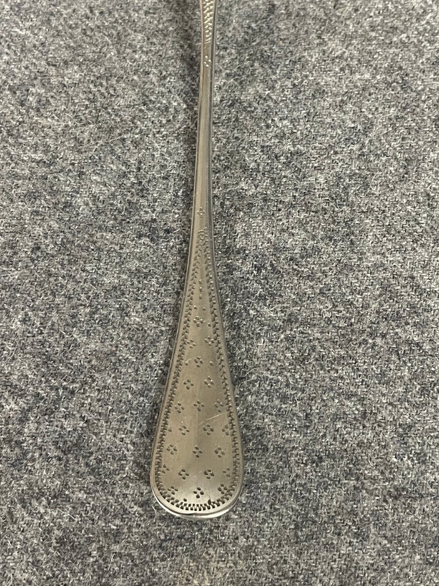 Coffret de six petites cuillères en argent guilloché-photo-2