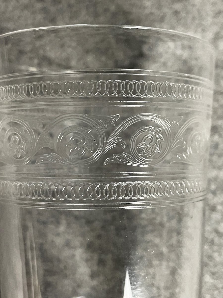 Verre à thé gravé dans sa monture par Ravinet d’Enfert-photo-2