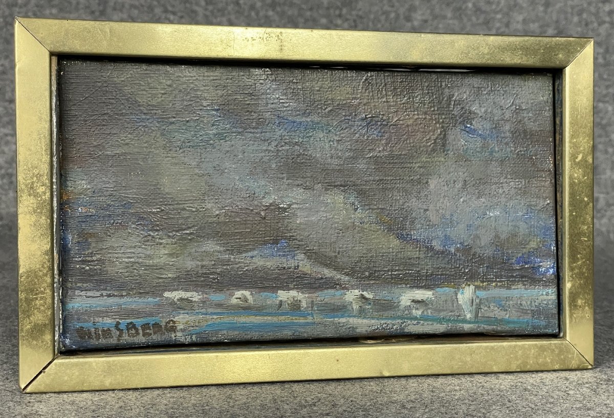 Jacques WINSBERG Camargue bleue, les pieux vers 1960/70-photo-2