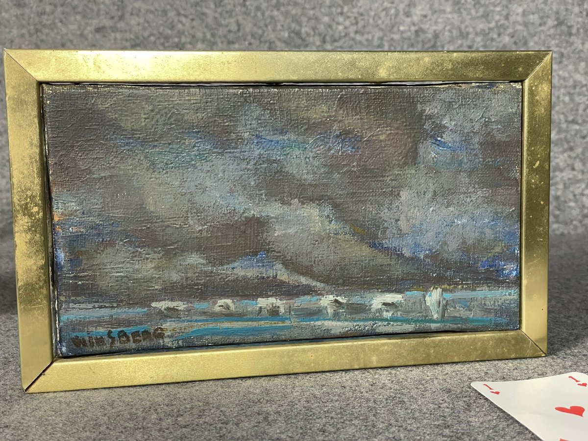 Jacques WINSBERG Camargue bleue, les pieux vers 1960/70-photo-3