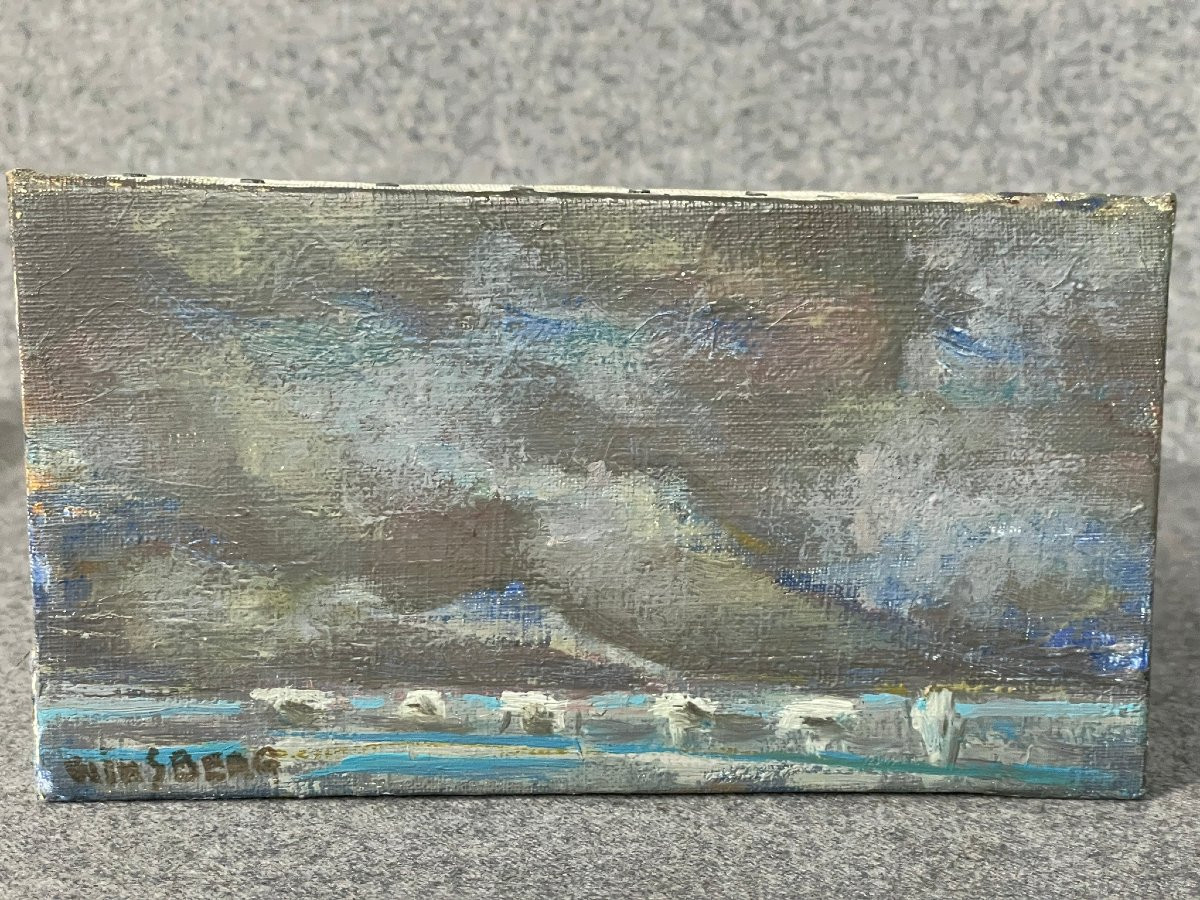 Jacques WINSBERG Camargue bleue, les pieux vers 1960/70-photo-3