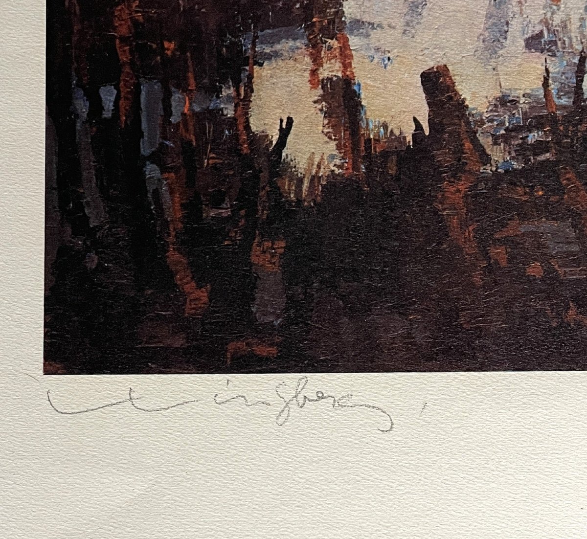 Jacques WINSBERG lithographie : « les chevaux en Camargue » -photo-1