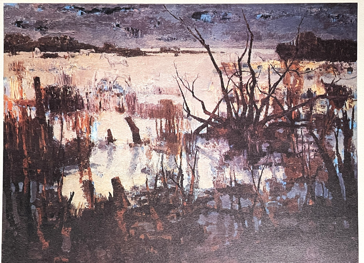 Jacques WINSBERG lithographie : « les chevaux en Camargue » 