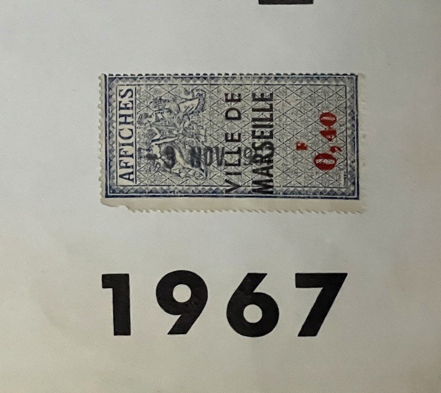 Exhibition Poster For François Bret At The H. Gregoire Gallery, Marseille, 1967-photo-4