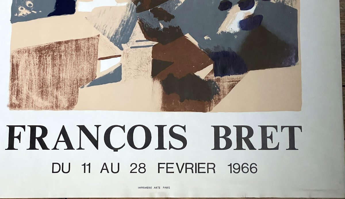 Affiche d’exposition de François Bret à la galerie Thot à Avignon 1966-photo-3