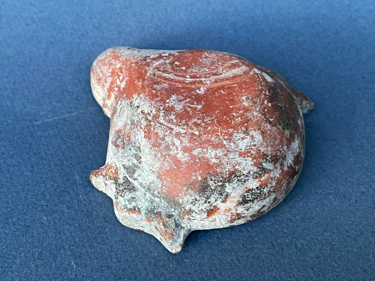 Roman Oil Lamp, Also Known As A "eared Lamp," Nearly 2000 Years Old-photo-3