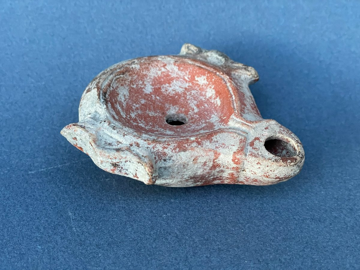Roman Oil Lamp, Also Known As A "eared Lamp," Nearly 2000 Years Old-photo-4
