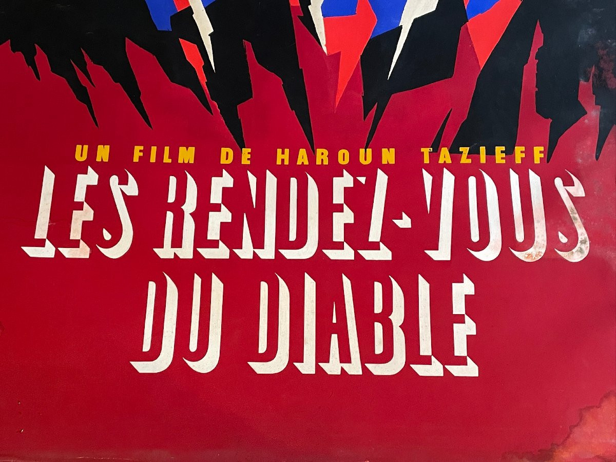 Projet original d’affiche Cinéma : Haroun Tazieff « les rendez-vous du diable » volcanisme-photo-5