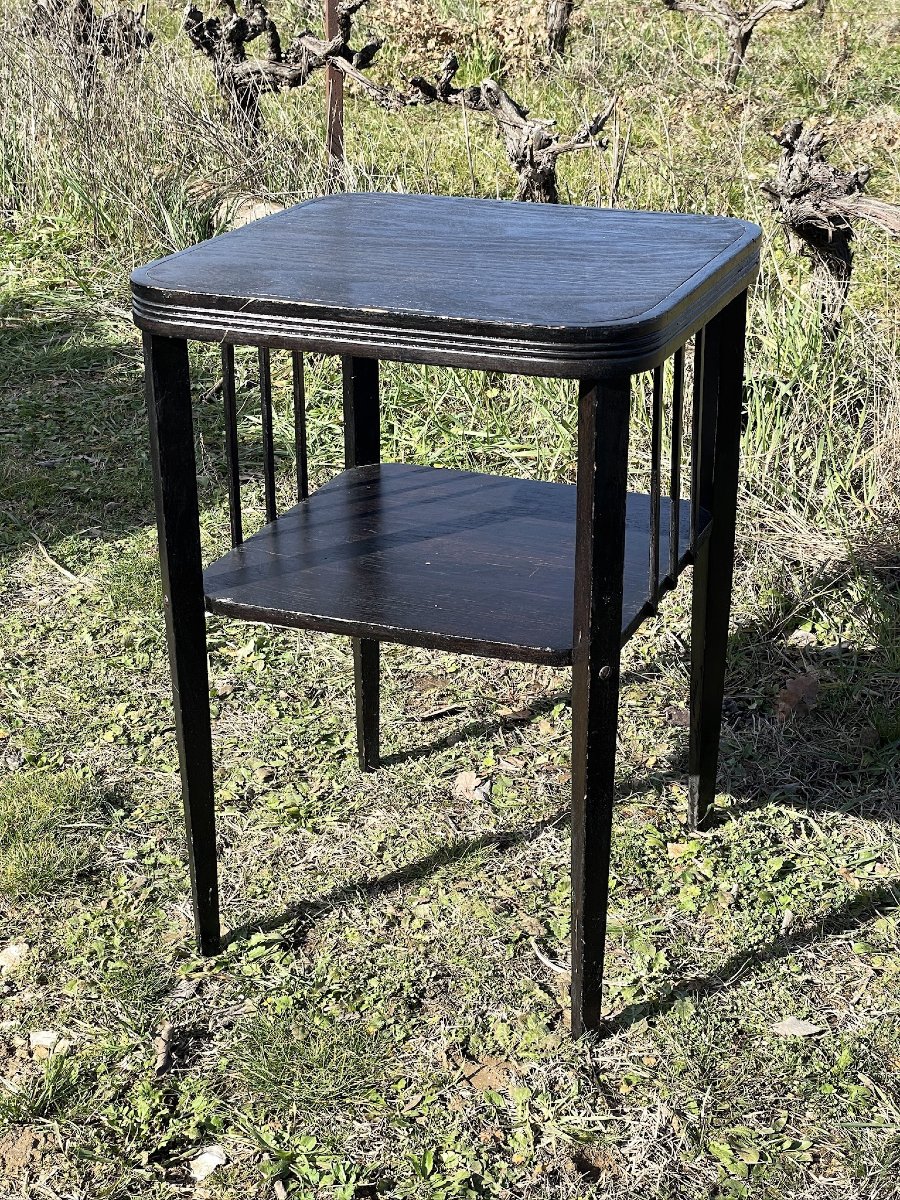 Table d’Otto Wagner pour Thonet en 1911-15 bois noirci -photo-3