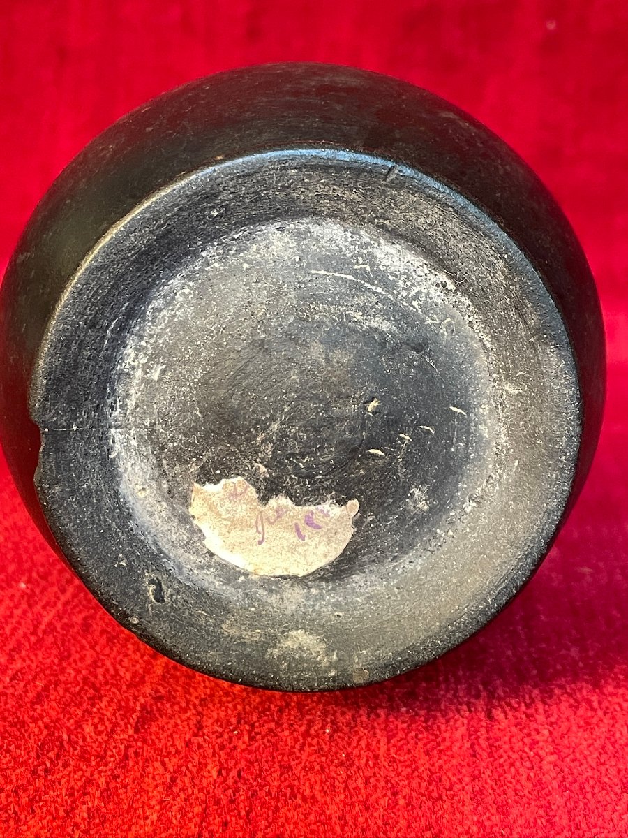 Etruscan Oenochoe, Wine Jug, In Black -photo-8