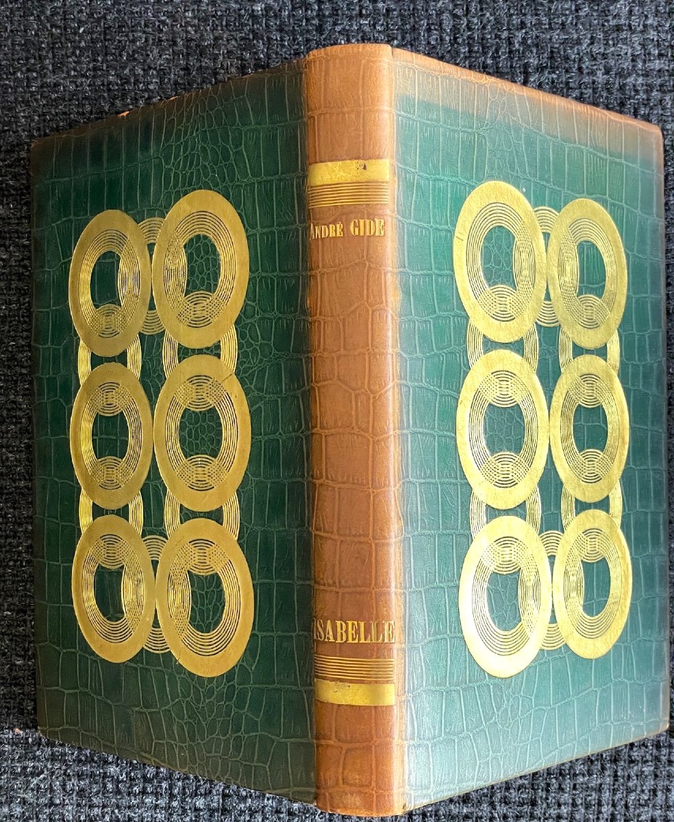 André Gide “isabelle” Art Deco Binding By Kieffer 1924 (legrain)-photo-2